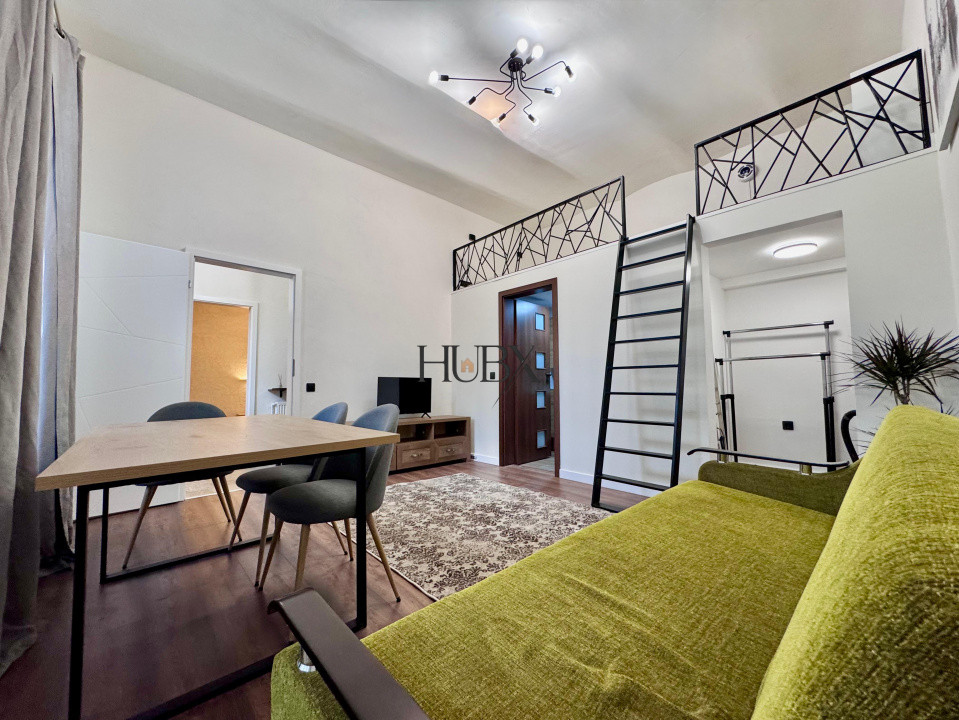 Oportunitate! Zona Ultracentrală! Apartament 2 camere + mezanin, 56mp utili.
