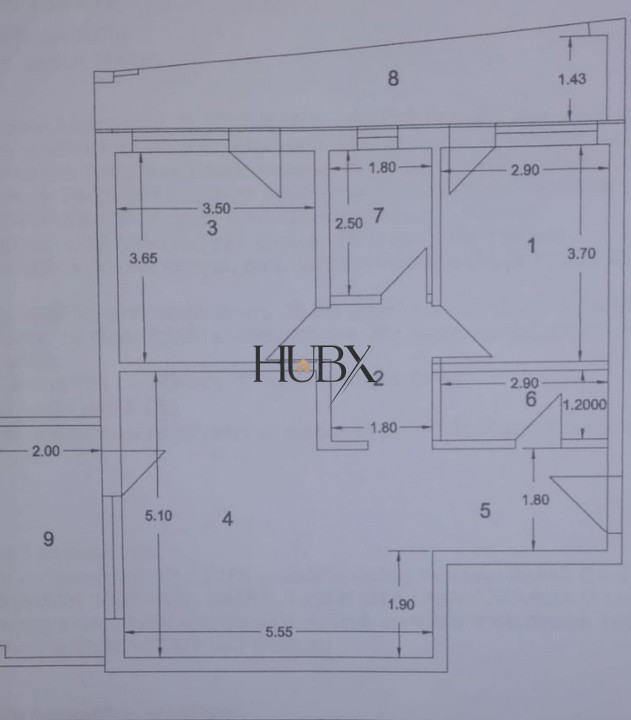 Spatiu comercial, finisat, 66,5 mp, zona parc Poligon