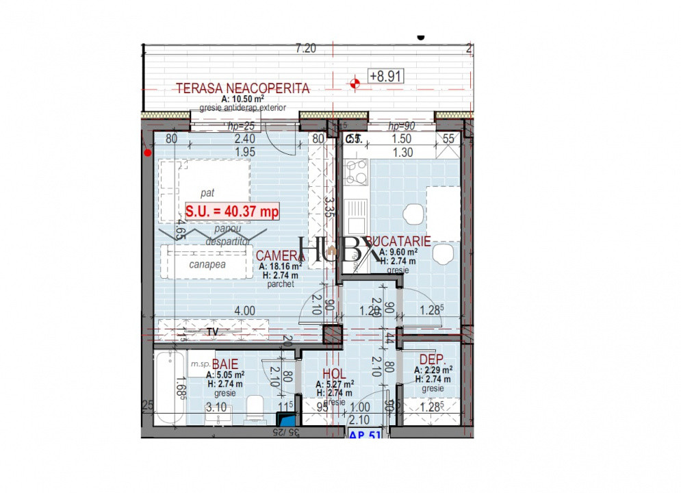 Apartament finisat, 2 camere, parcare, zona Urusagului!