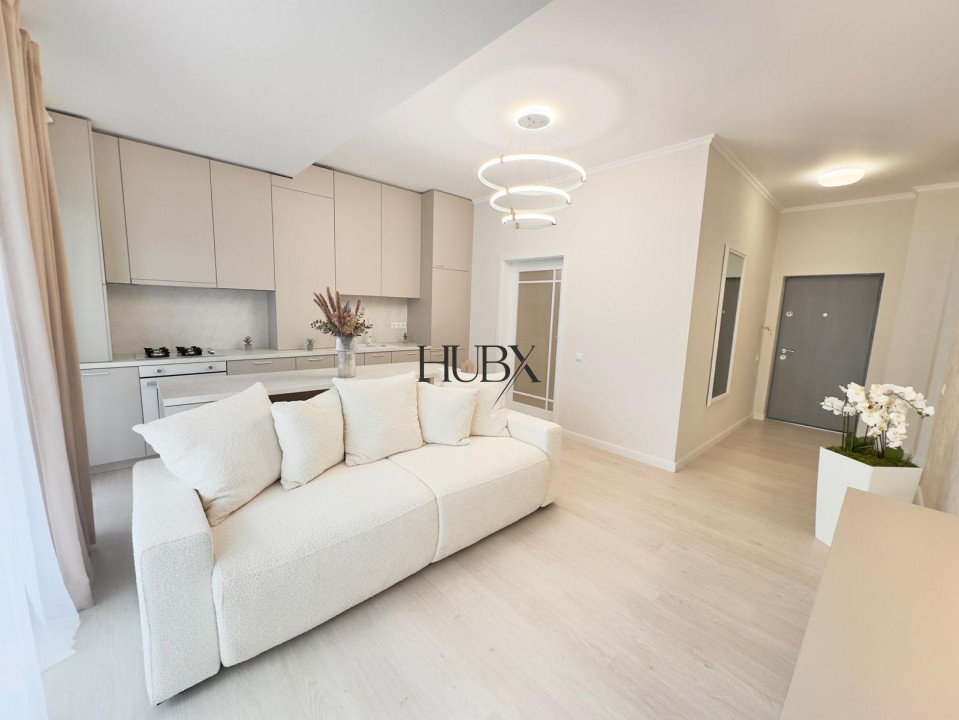 Apartament 3 cam, ultrafinisat, 56 mp, terasa 12 mp, garaj, zona Eroilor