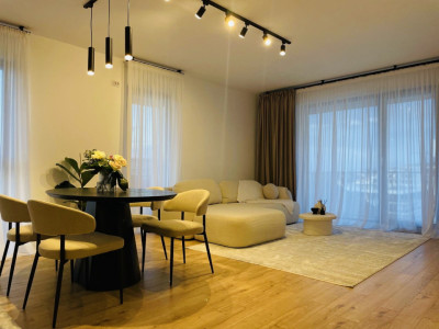 Apartament ultramodern, 2 camere, terasa 23mp, panorama, Floresti!